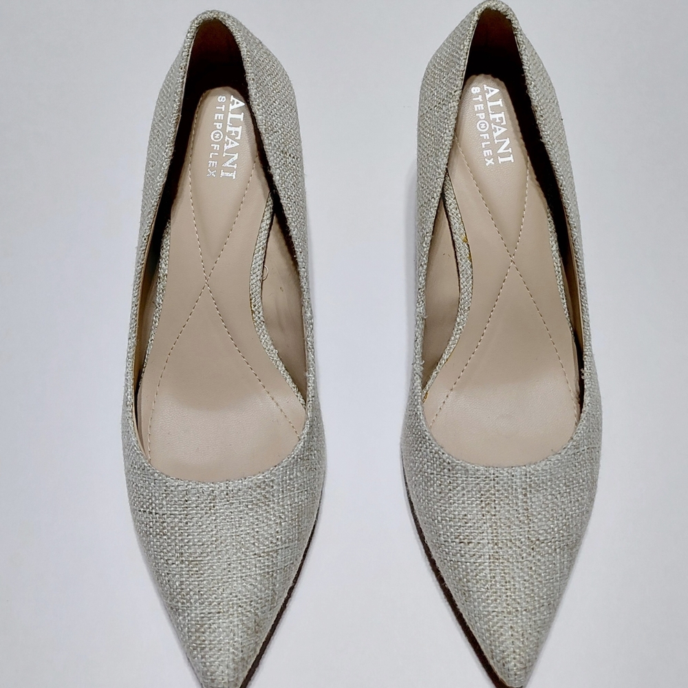 ALFANI  Women's Step N' Flex  Jensonn Block Heel Pumps Size 7M